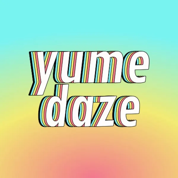Stacked square lockup of the wordmark on a cyan-to-coral gradient