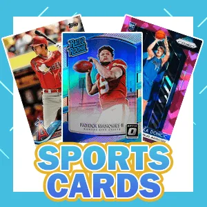 Square Sports Cards tile, cropped for smaller listing placements