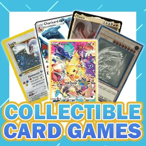 Square Collectible Card Games tile, cropped for smaller listing placements