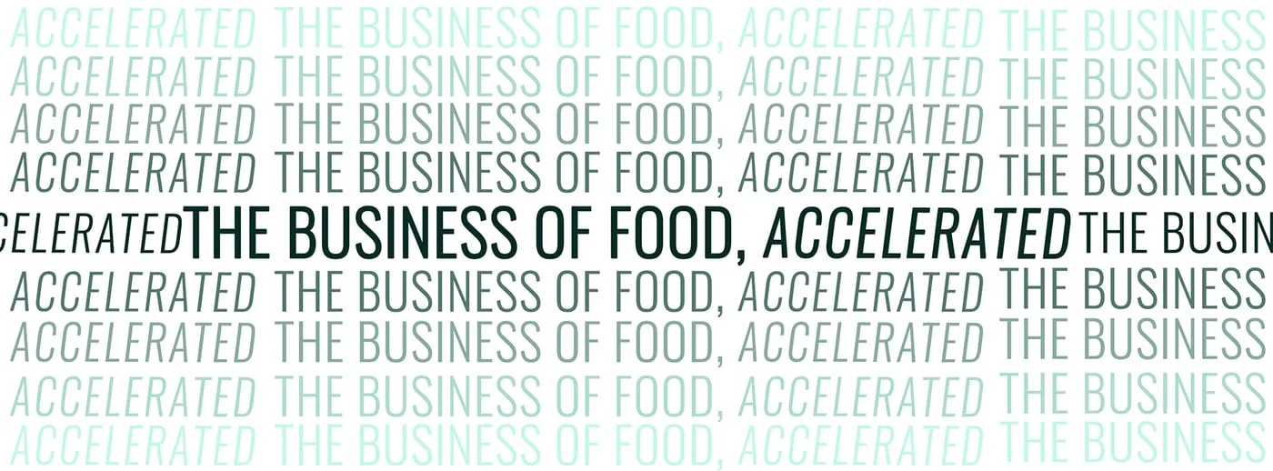 EXPDT typographic banner repeating its tagline in fading green rows with a single line picked out in solid black